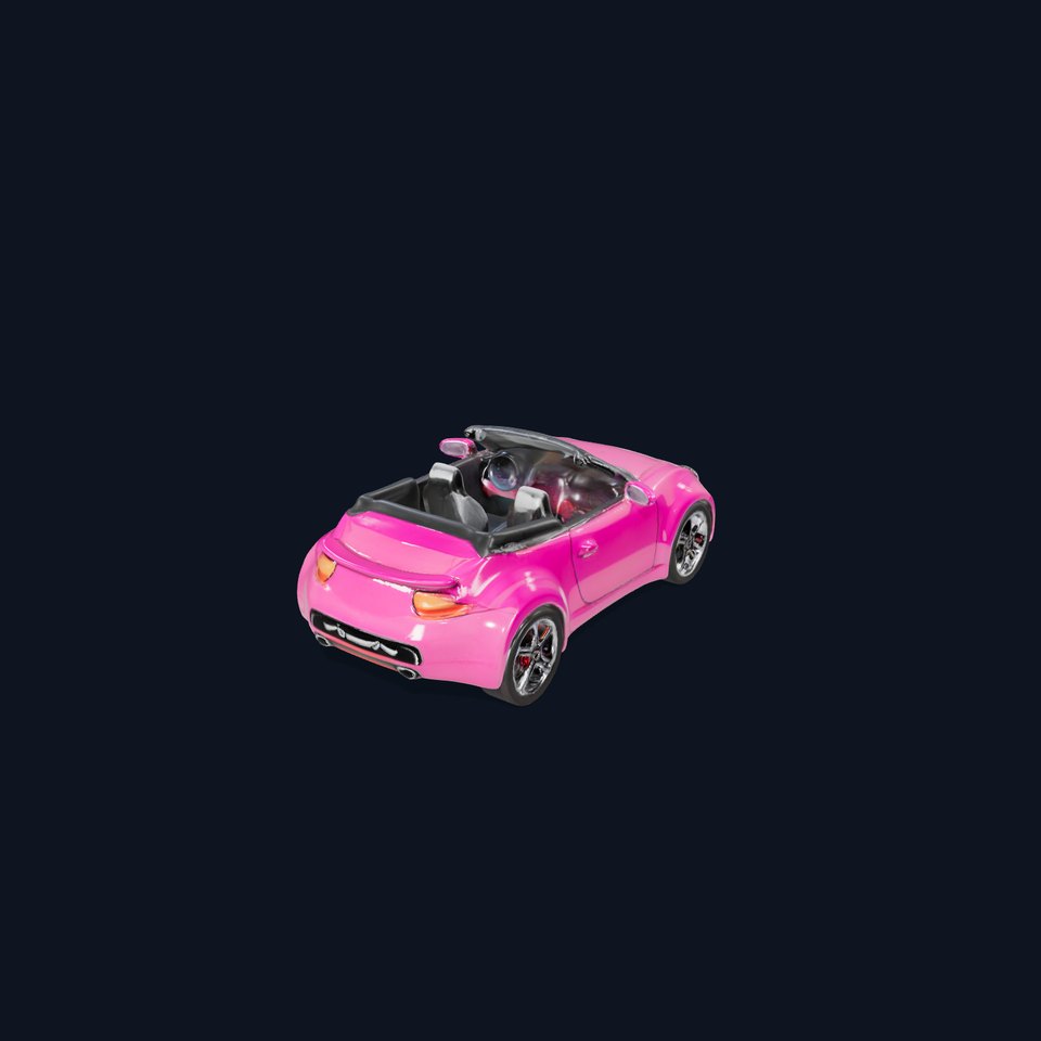 Vibrant Pink Convertible model pack